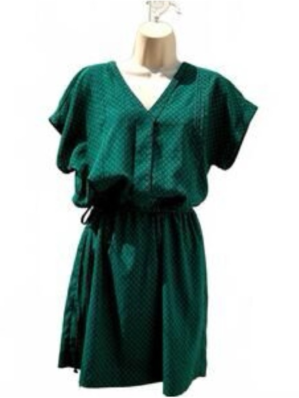 Banana Republic V-Neck Drawstring Waist Midi Dress